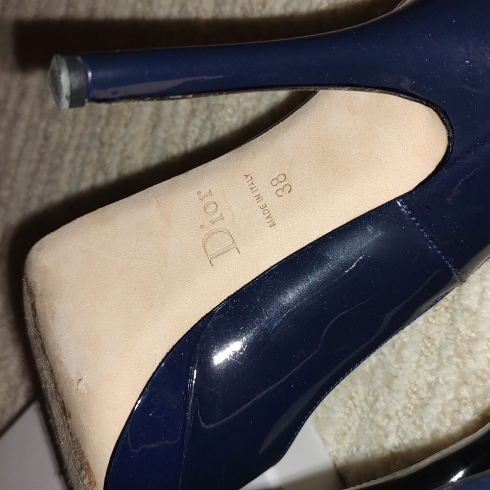 Miss DIOR Escarpin11 Bleu Foncé 38 from Saks Fifth Avenue - Picture 17 of 17